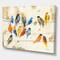 Designart - Multicolor Bird Meeting - Traditional Animal Premium Canvas Wall Art